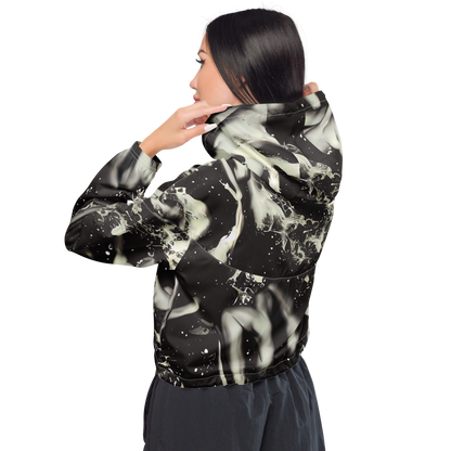 Women's Cropped Windbreaker - Newton's Silhouette