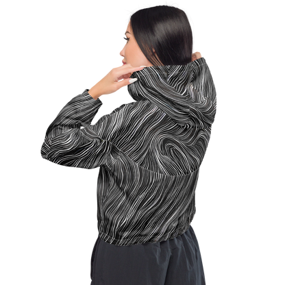 Women's Cropped Windbreaker - Wirth Waves