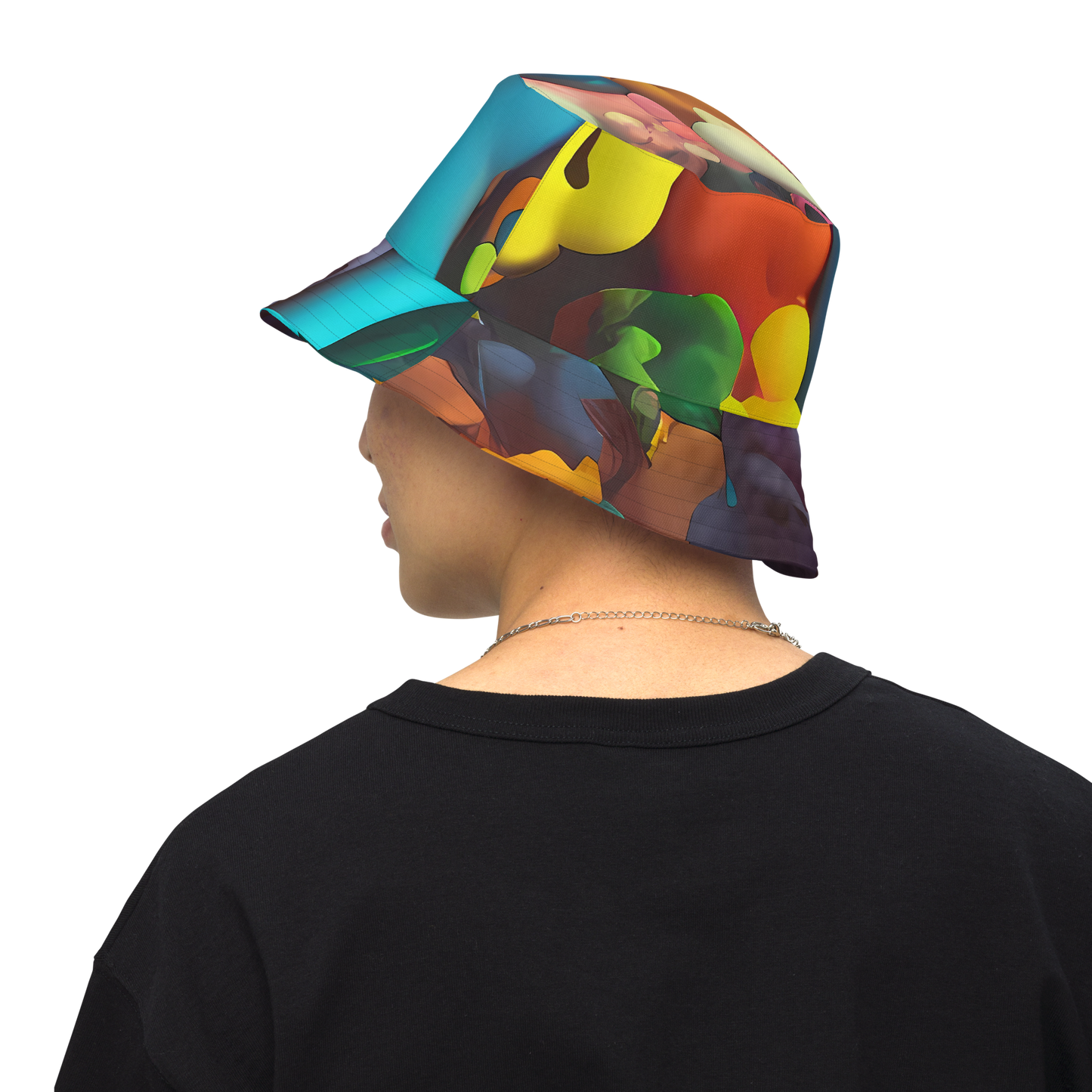 Reversible Bucket Hat - Bubble Pop Art