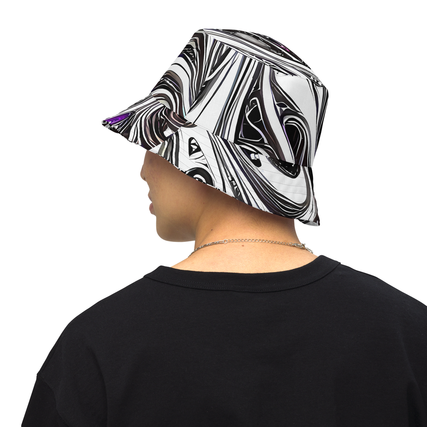 Reversible Bucket Hat - Neo-Noir Waves