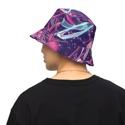 Reversible Bucket Hat - Neo-Tokyo Twirl