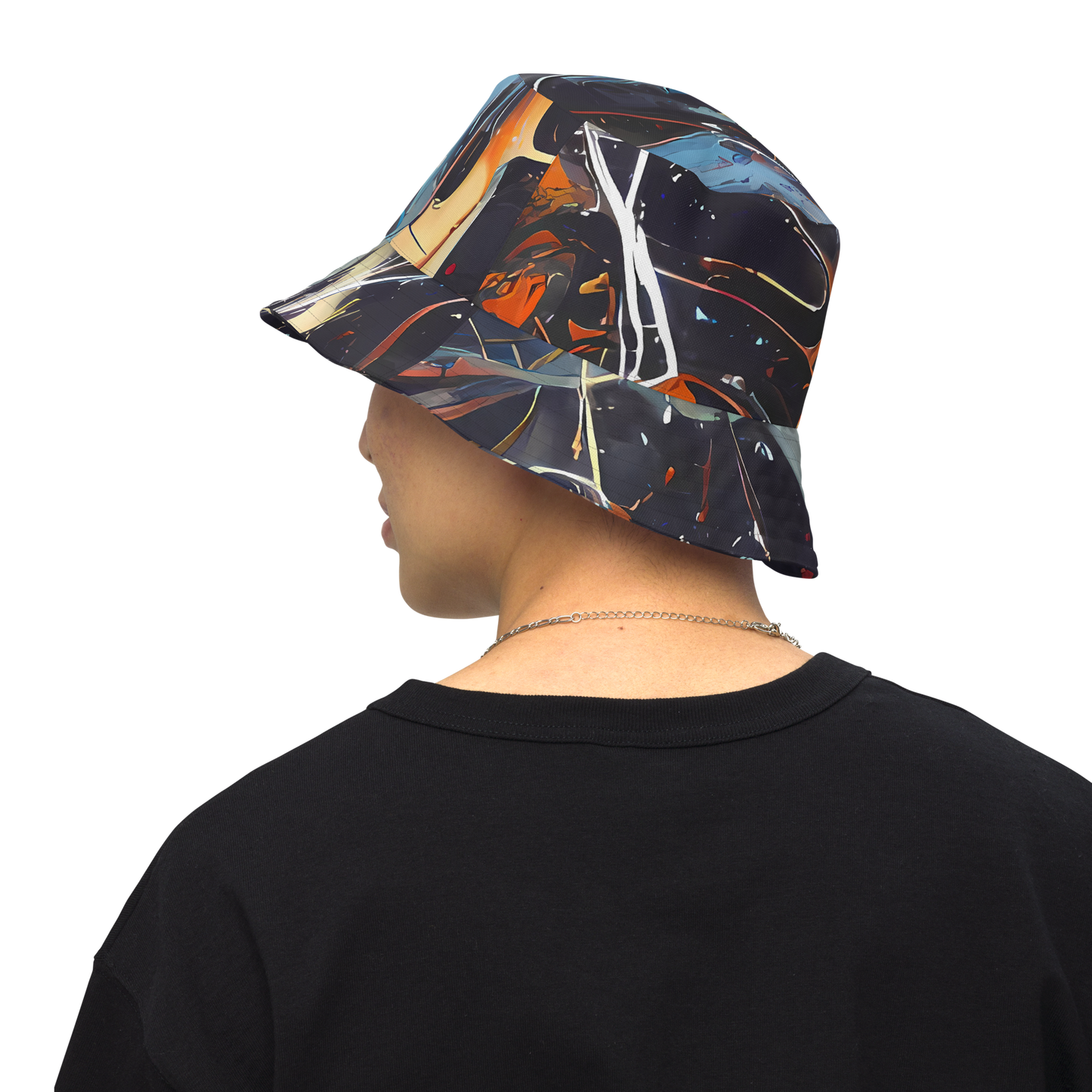 Reversible Bucket Hat - Neo-Splash Labyrinth