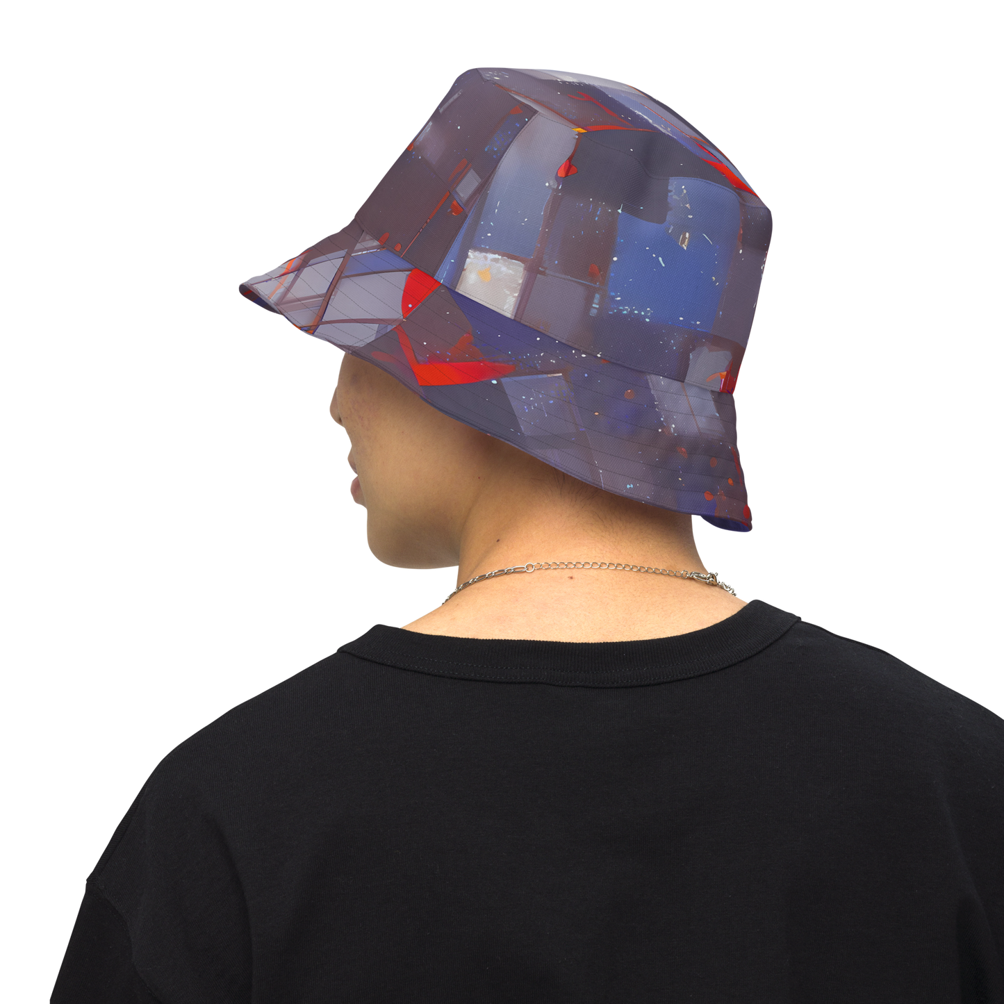 Reversible Bucket Hat - Cubist Rhythm