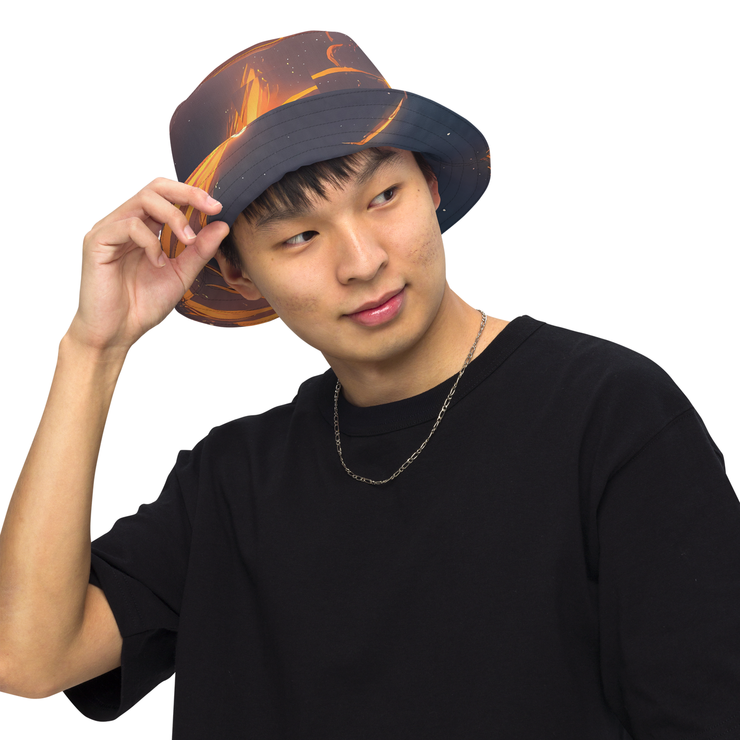 Reversible Bucket Hat - Inferno Spirals