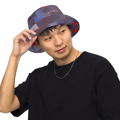 Reversible Bucket Hat - Cubist Rhythm