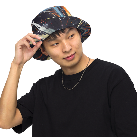 Reversible Bucket Hat - Neo-Splash Labyrinth