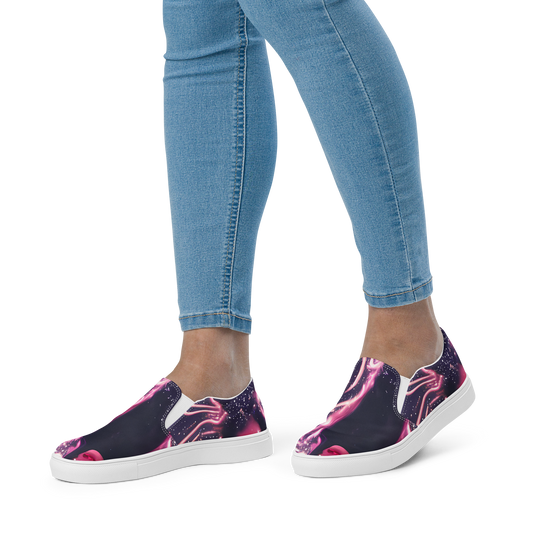 Women's Slip-On Canvas Shoes - Stardust Siren