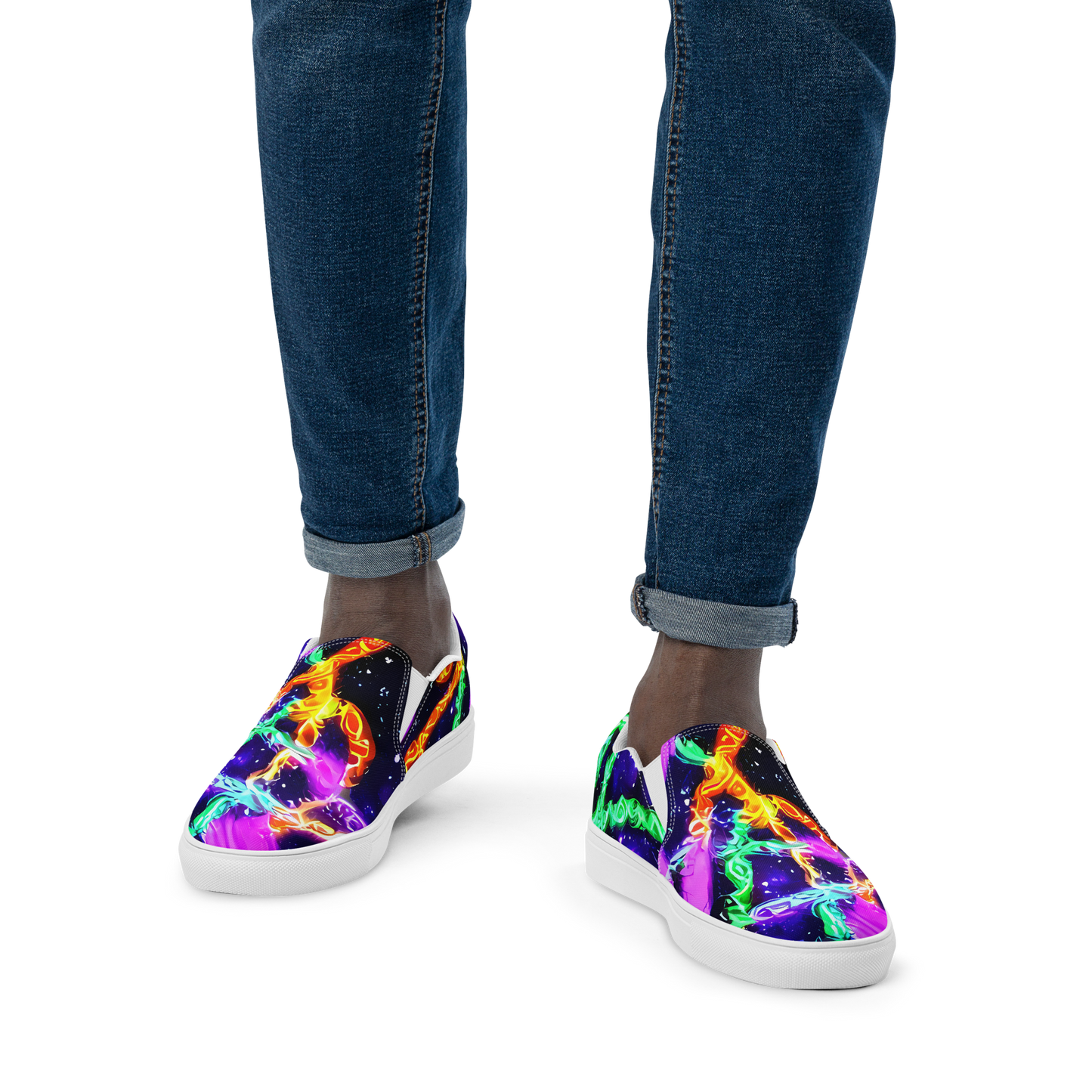 Men's Slip-On Canvas Shoes - Enckell's Nebula