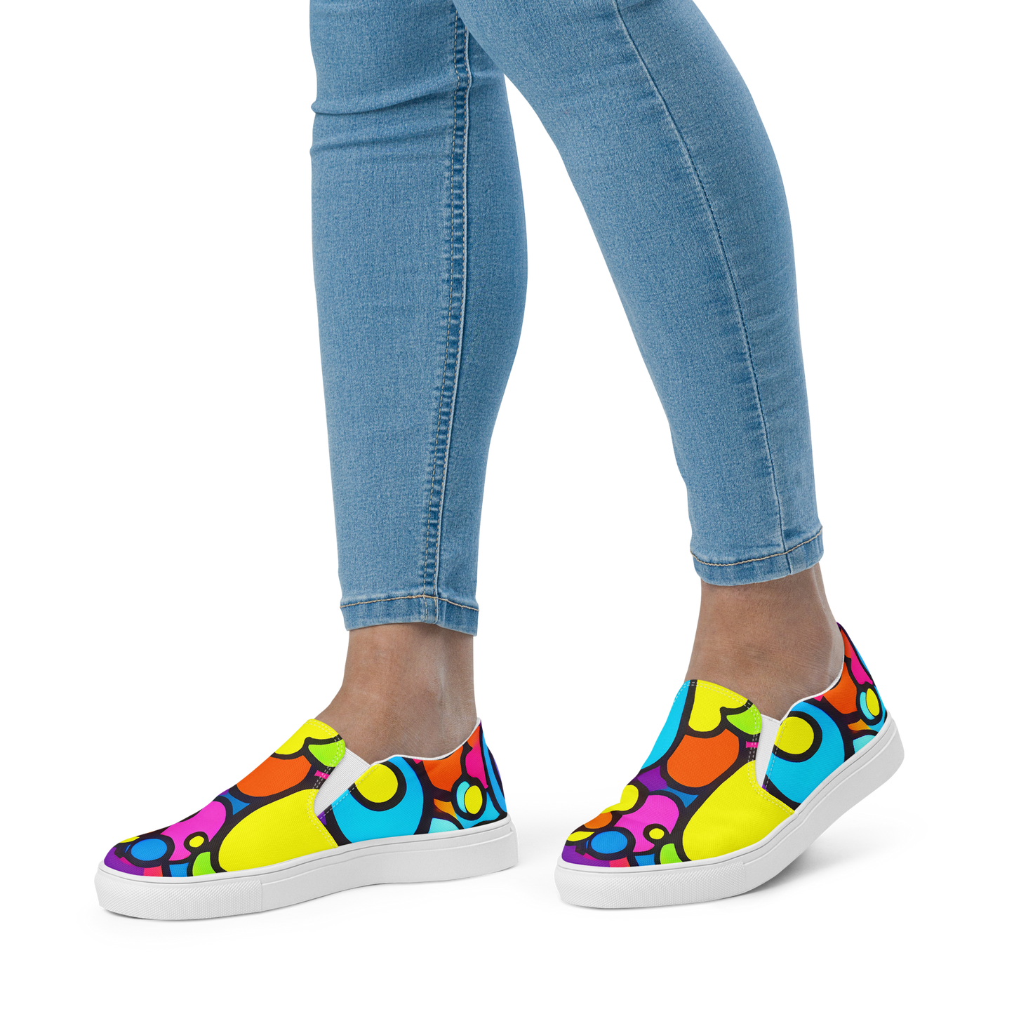 Women's Slip-On Canvas Shoes - Pop Playland