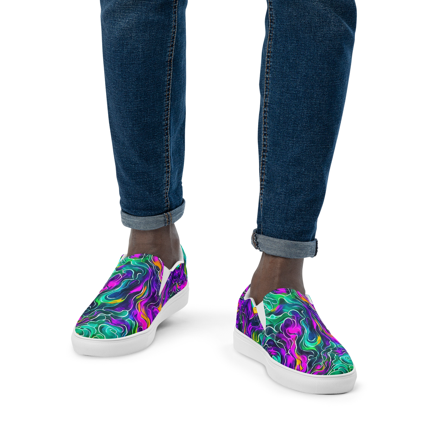 Men's Slip-On Canvas Shoes - Vortex Dream