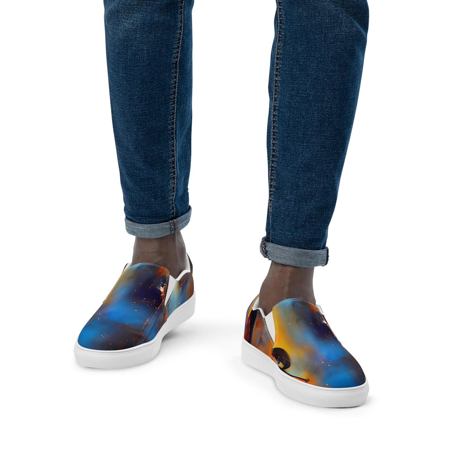 Men's Slip-On Canvas Shoes - Cobalt Vogue