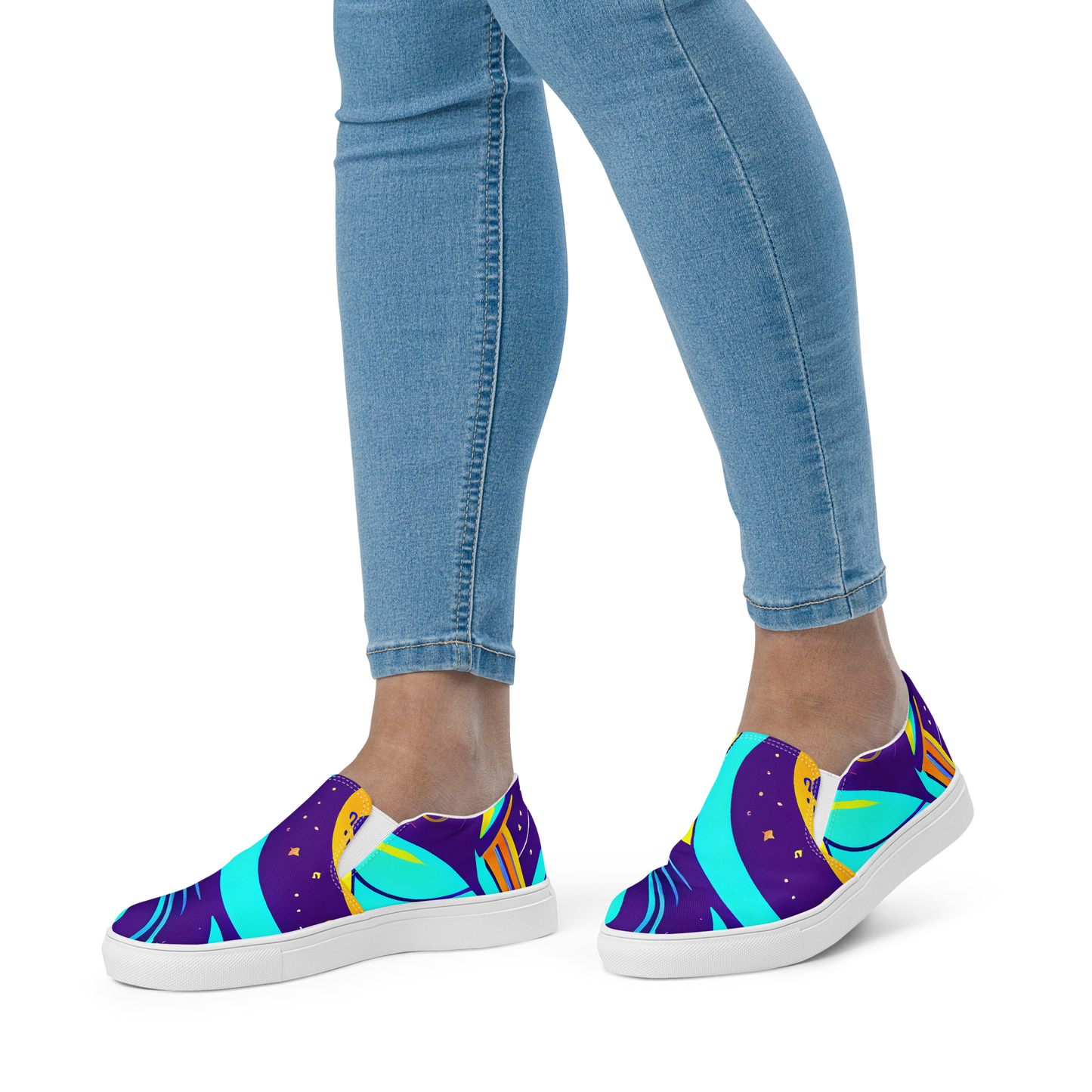 Women's Slip-On Canvas Shoes - Blasted Bazaar