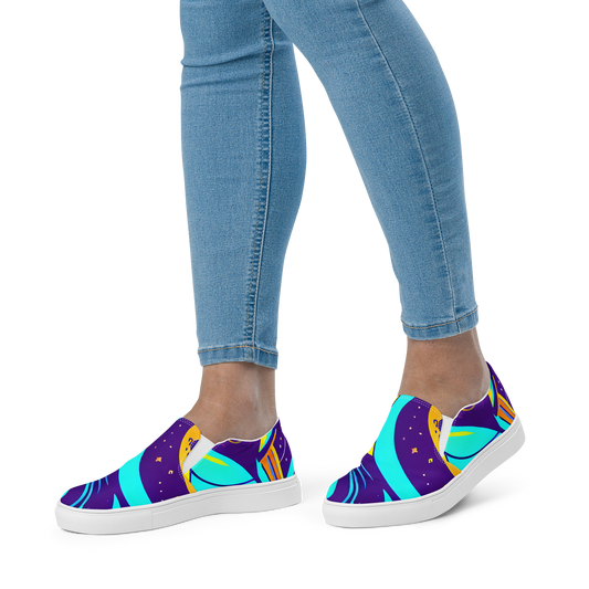 Women's Slip-On Canvas Shoes - Blasted Bazaar