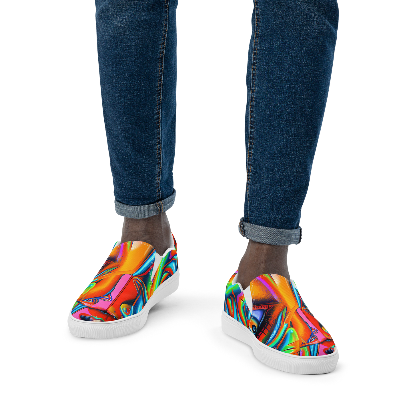 Men's Slip-On Canvas Shoes - Kaleidovisions