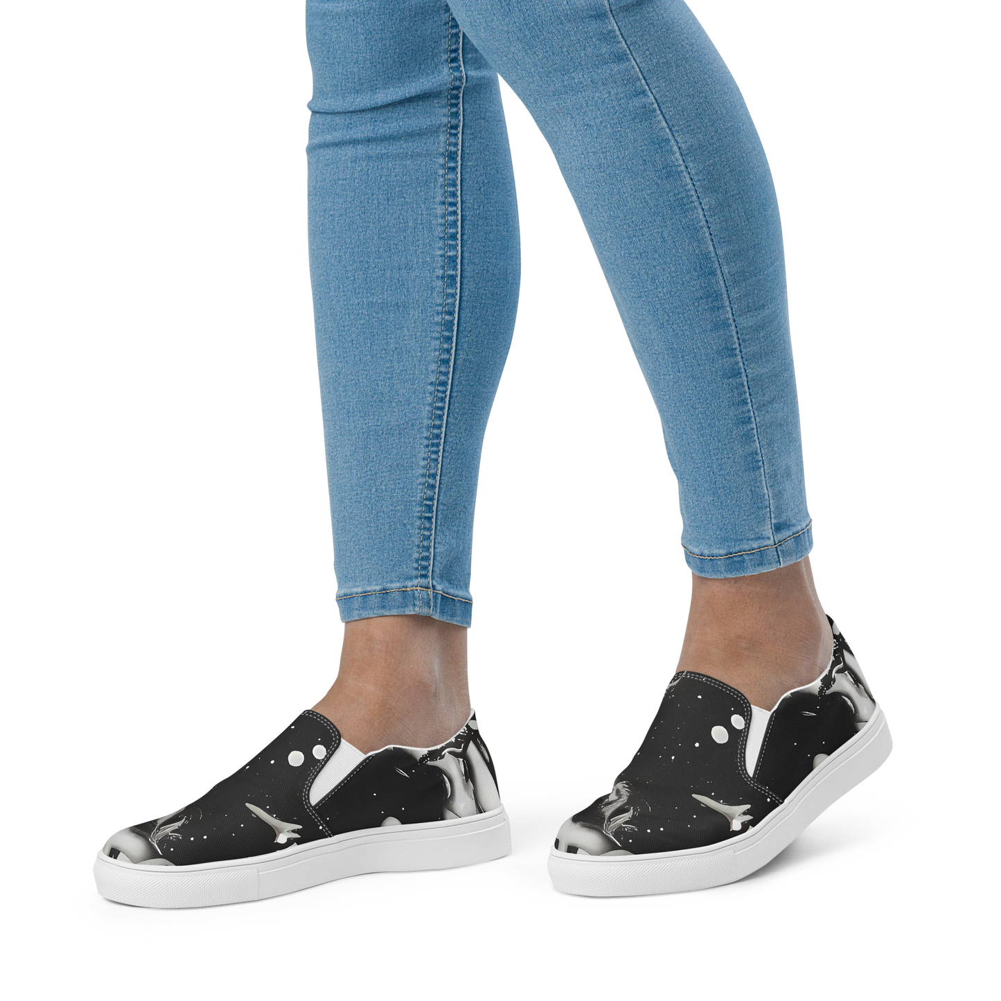 Women's Slip-On Canvas Shoes - Galactic Vogue