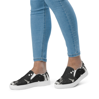 Women's Slip-On Canvas Shoes - Galactic Vogue