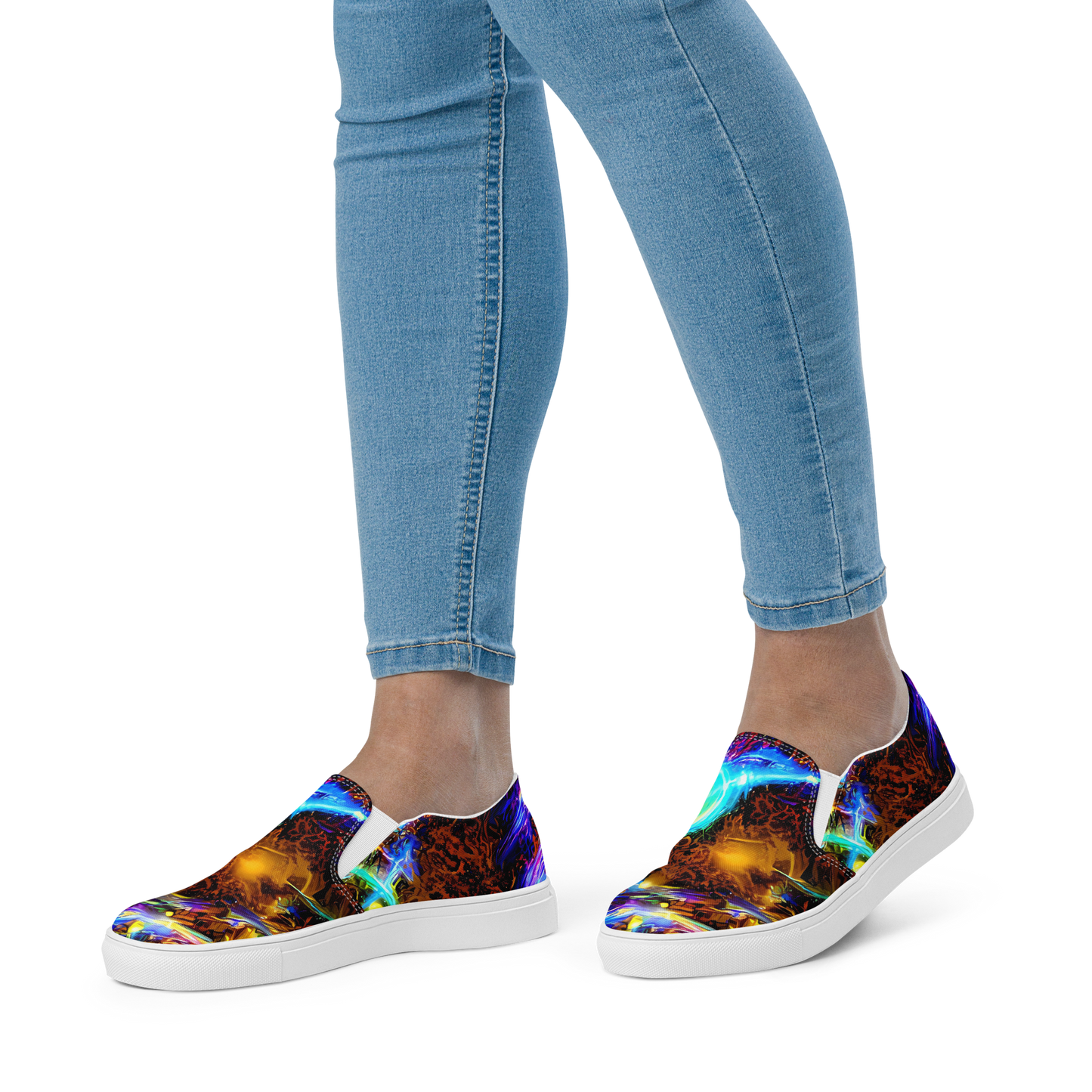 Women's Slip-On Canvas Shoes - Neon Füssli