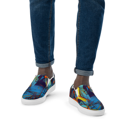 Men's Slip-On Canvas Shoes - Abstract Eddy