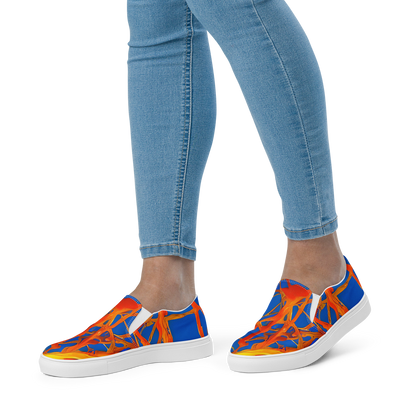 Women's Slip-On Canvas Shoes - Vivid Plexus