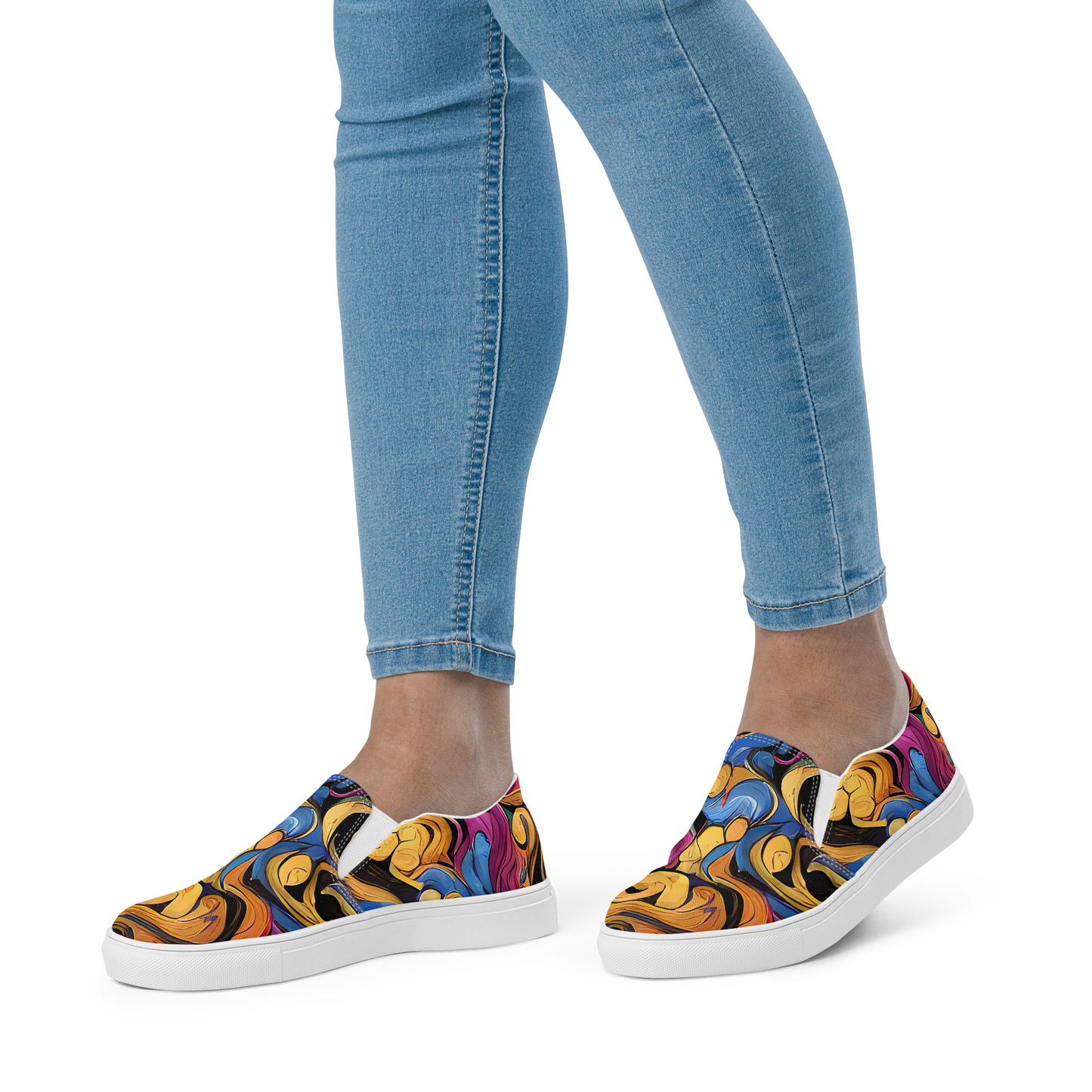 Women's Slip-On Canvas Shoes - Bosschaert Whorls