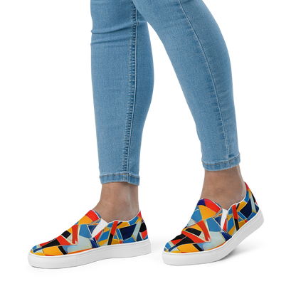 Women's Slip-On Canvas Shoes - Abstract Mingle