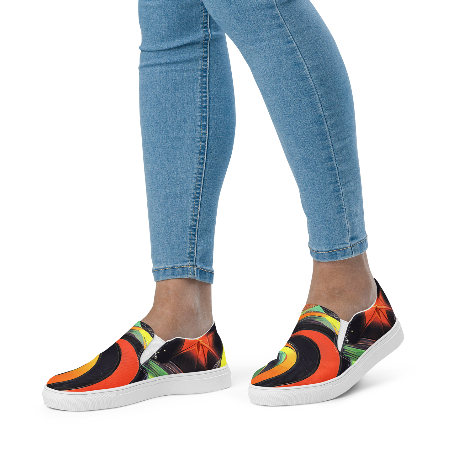 Women's Slip-On Canvas Shoes - Tenggren Whirl