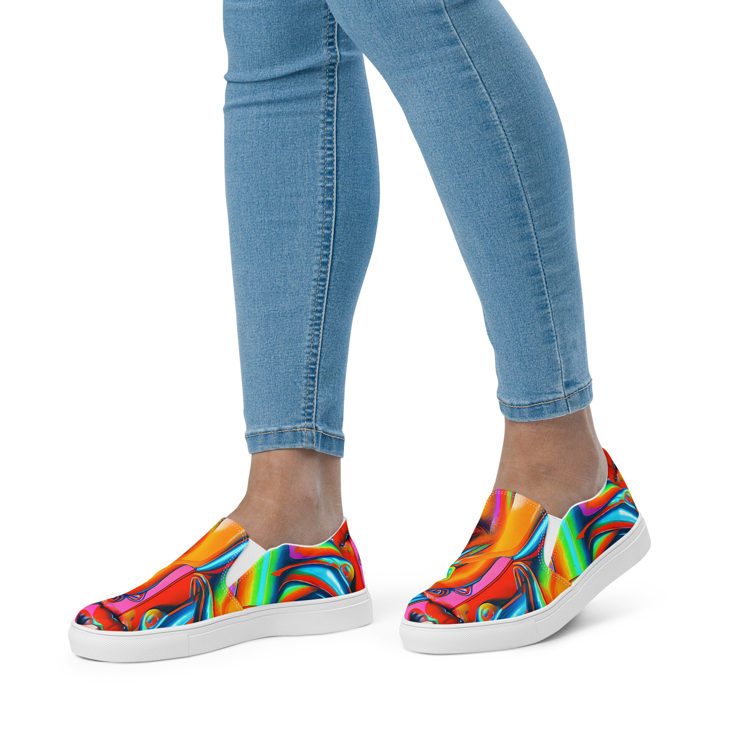 Women's Slip-On Canvas Shoes - Kaleidovisions