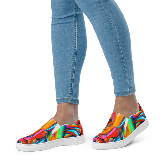 Women's Slip-On Canvas Shoes - Kaleidovisions