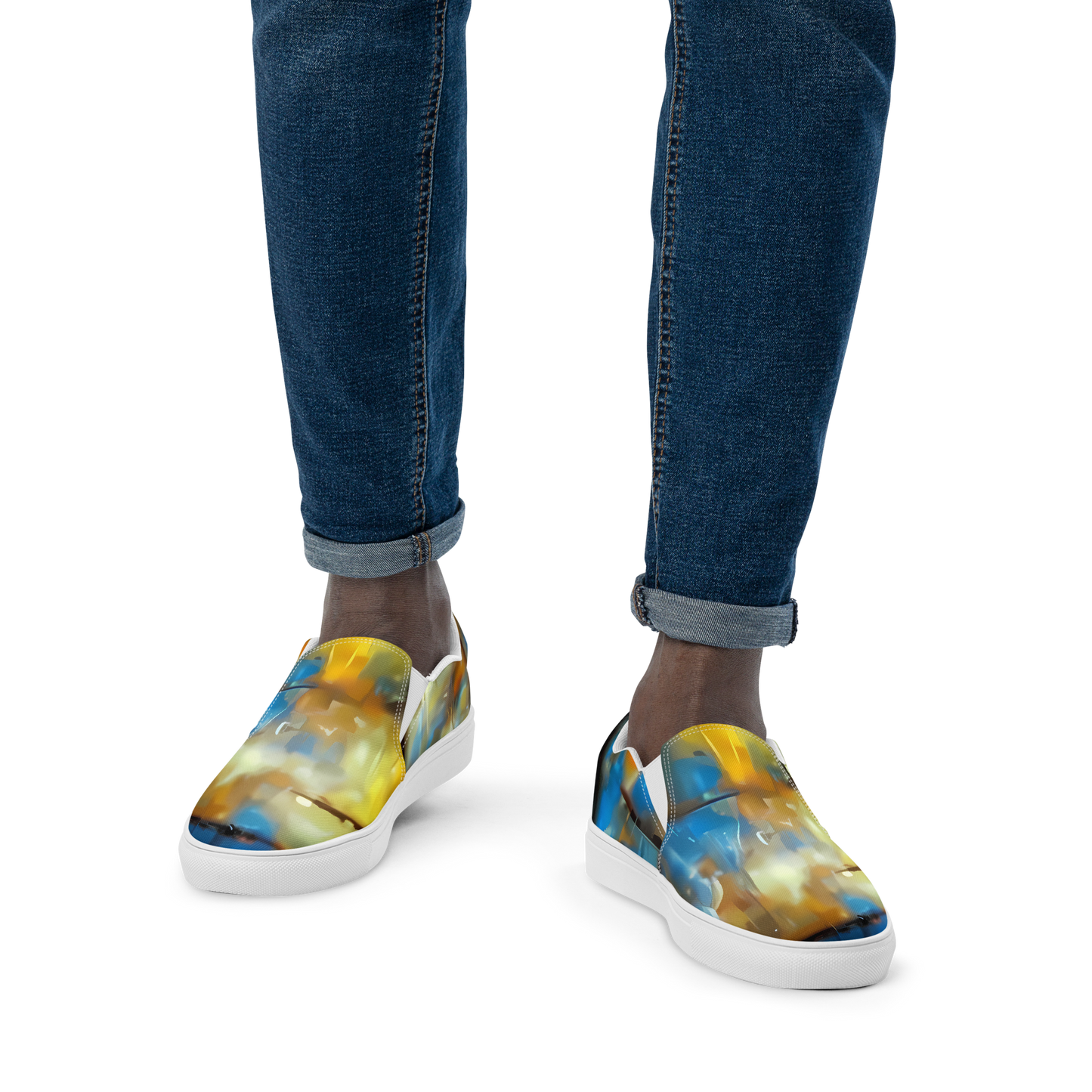 Men's Slip-On Canvas Shoes - Kohn Cubism