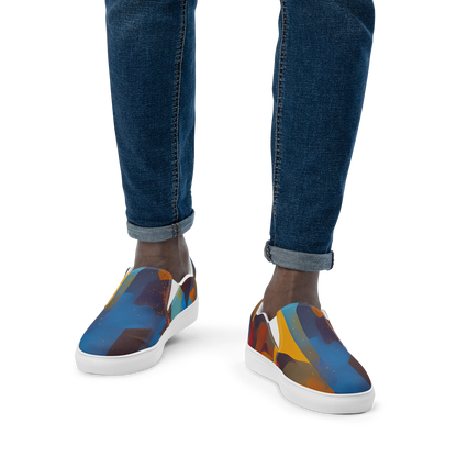 Men's Slip-On Canvas Shoes - Cubist Dusk