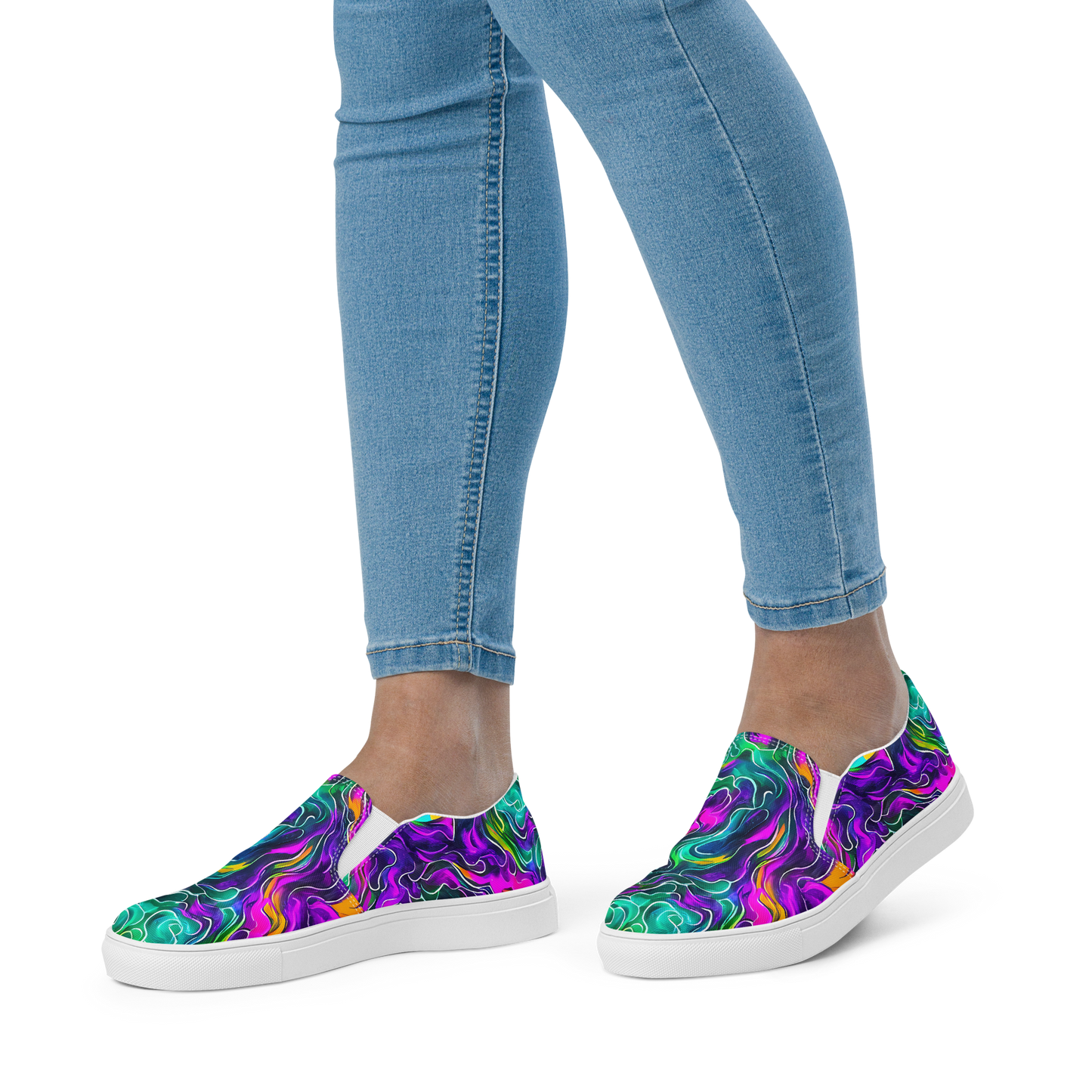 Women's Slip-On Canvas Shoes - Vortex Dream