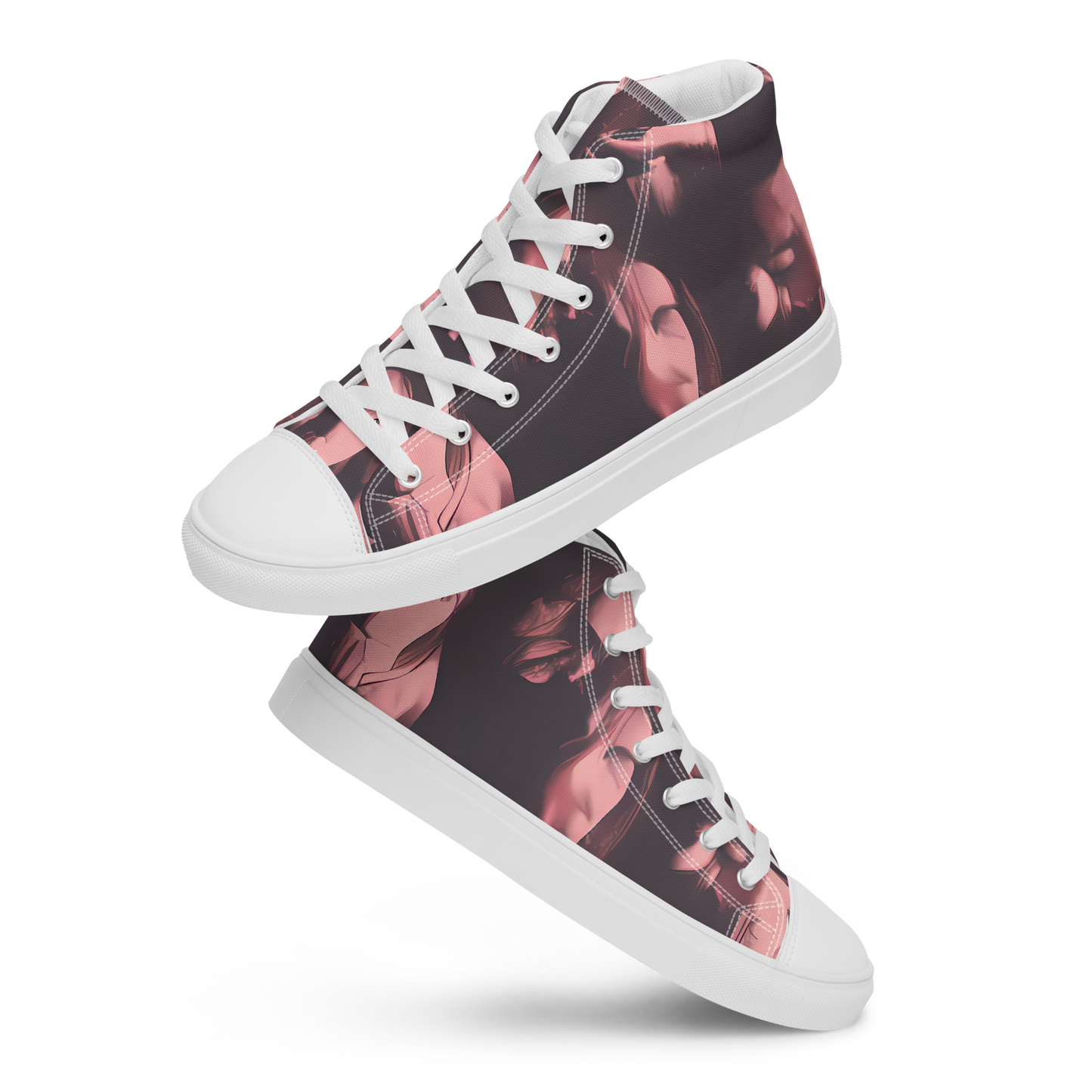 Women's High Top Canvas Shoes - Portrait Whispers