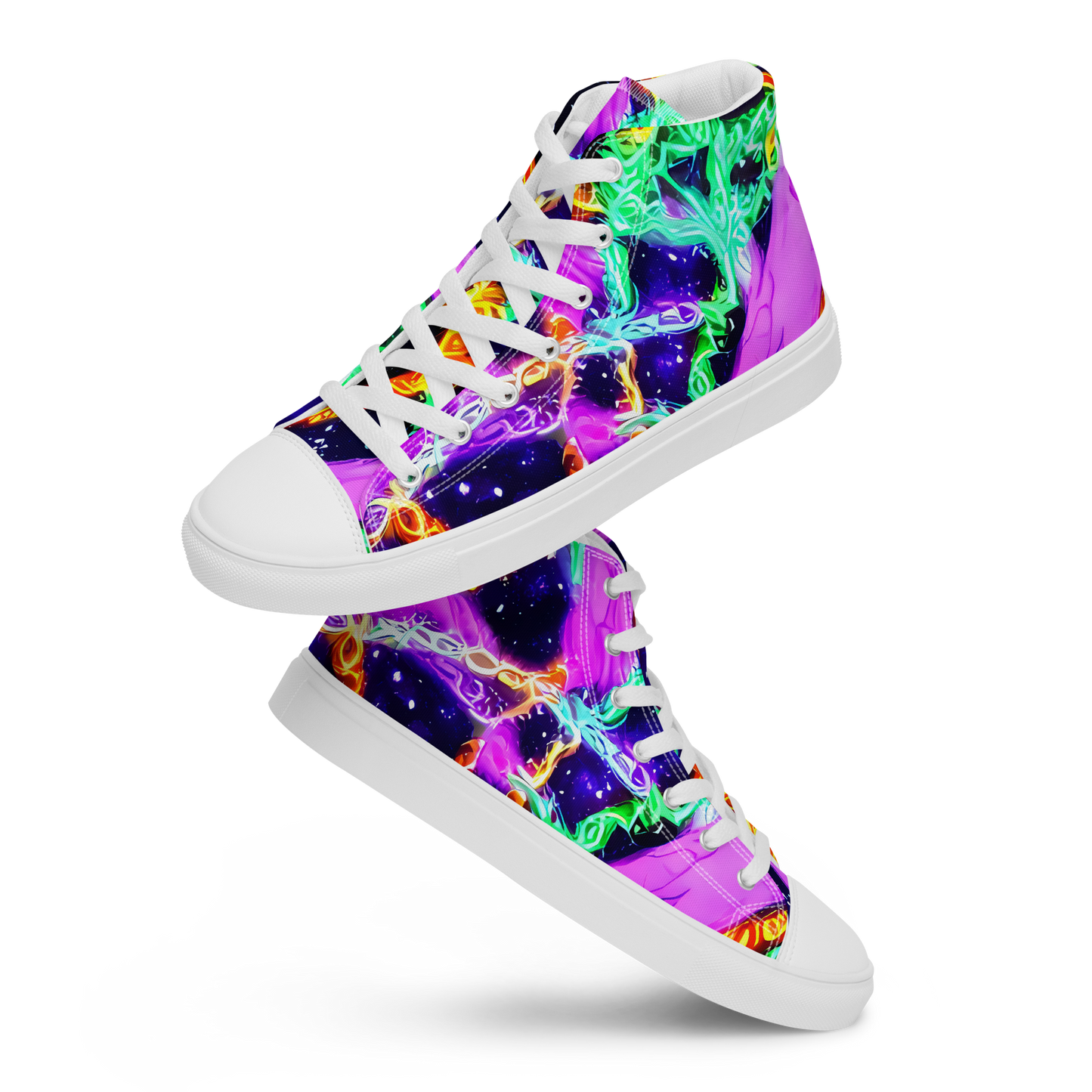 Men's High Top Canvas Shoes - Enckell's Nebula