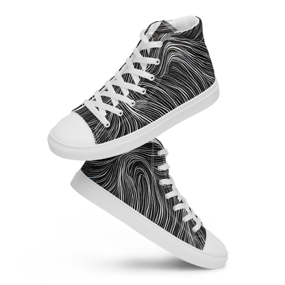Men's High Top Canvas Shoes - Wirth Waves