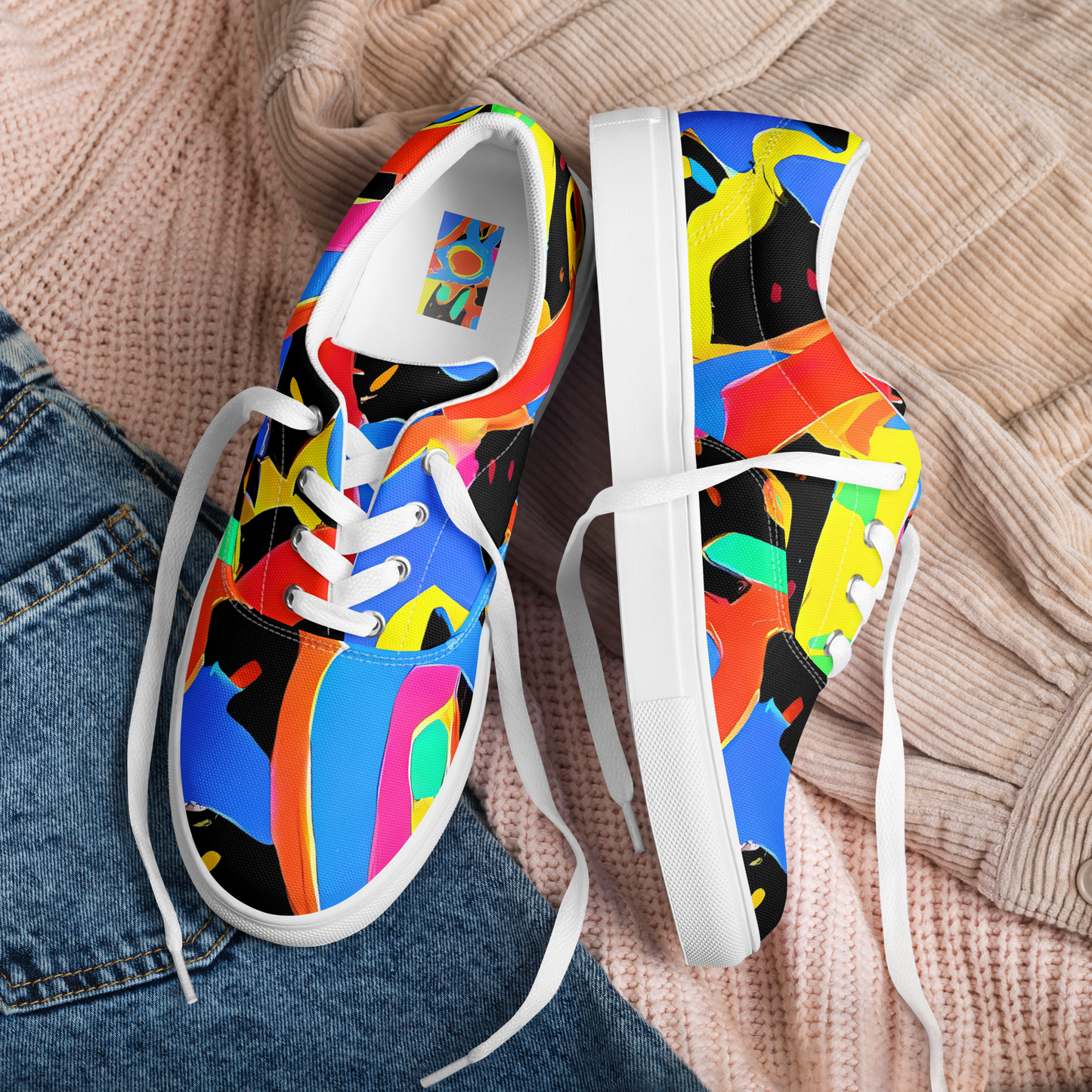 Women's Lace-Up Canvas Shoes - Orbit Opus