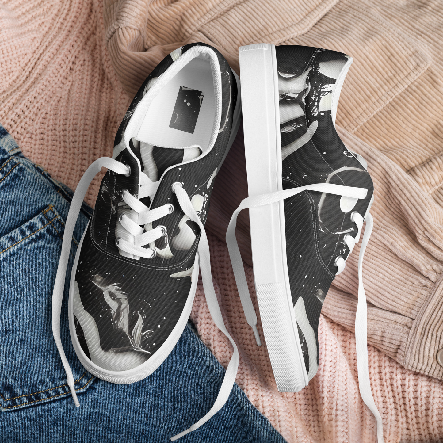 Women's Lace-Up Canvas Shoes - Galactic Vogue