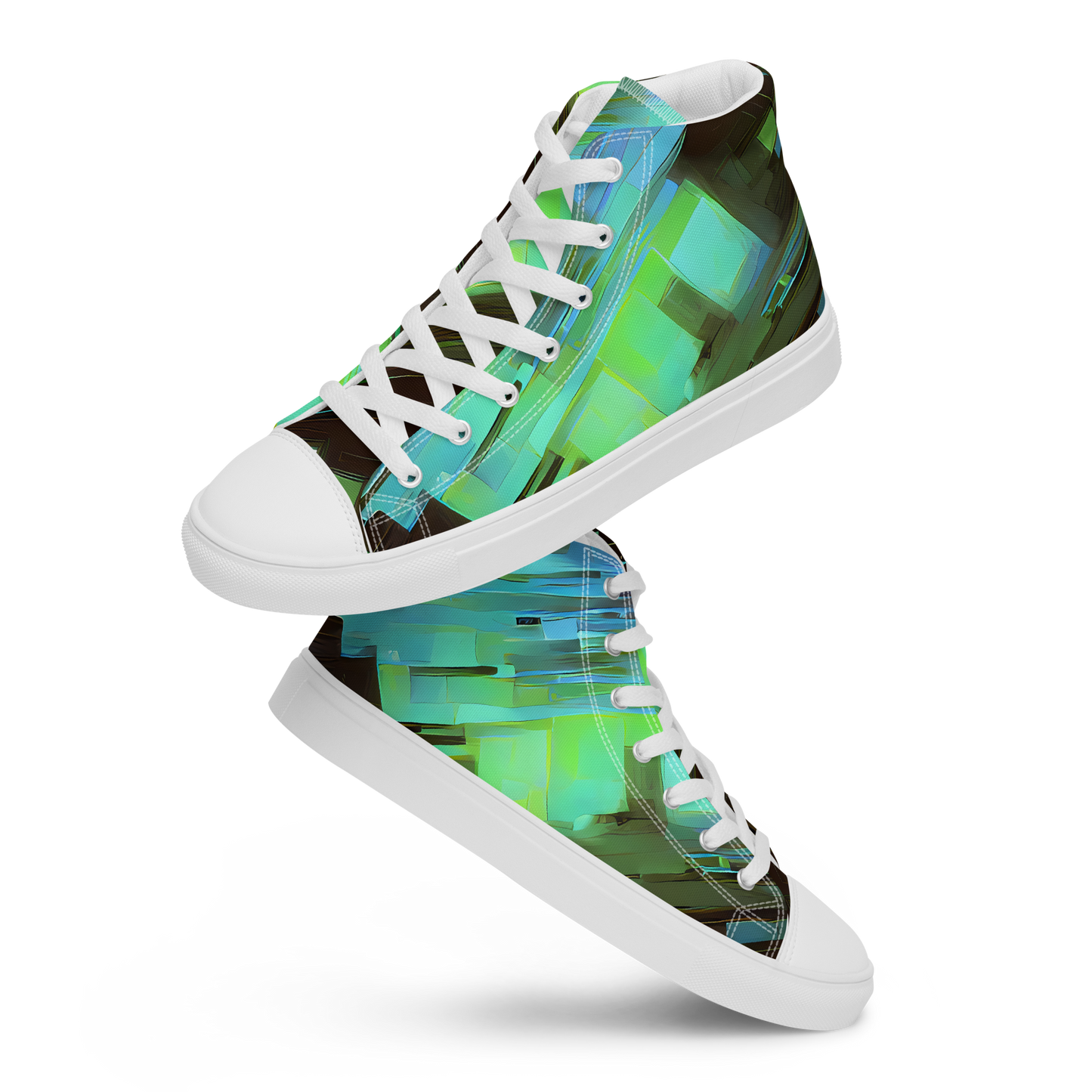 Women's High Top Canvas Shoes - Cyber Shard