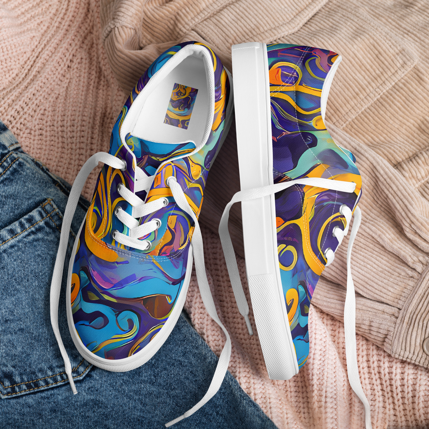 Women's Lace-Up Canvas Shoes - Cecily's Whorl