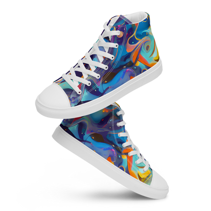 Women's High Top Canvas Shoes - Whimsical Fusion
