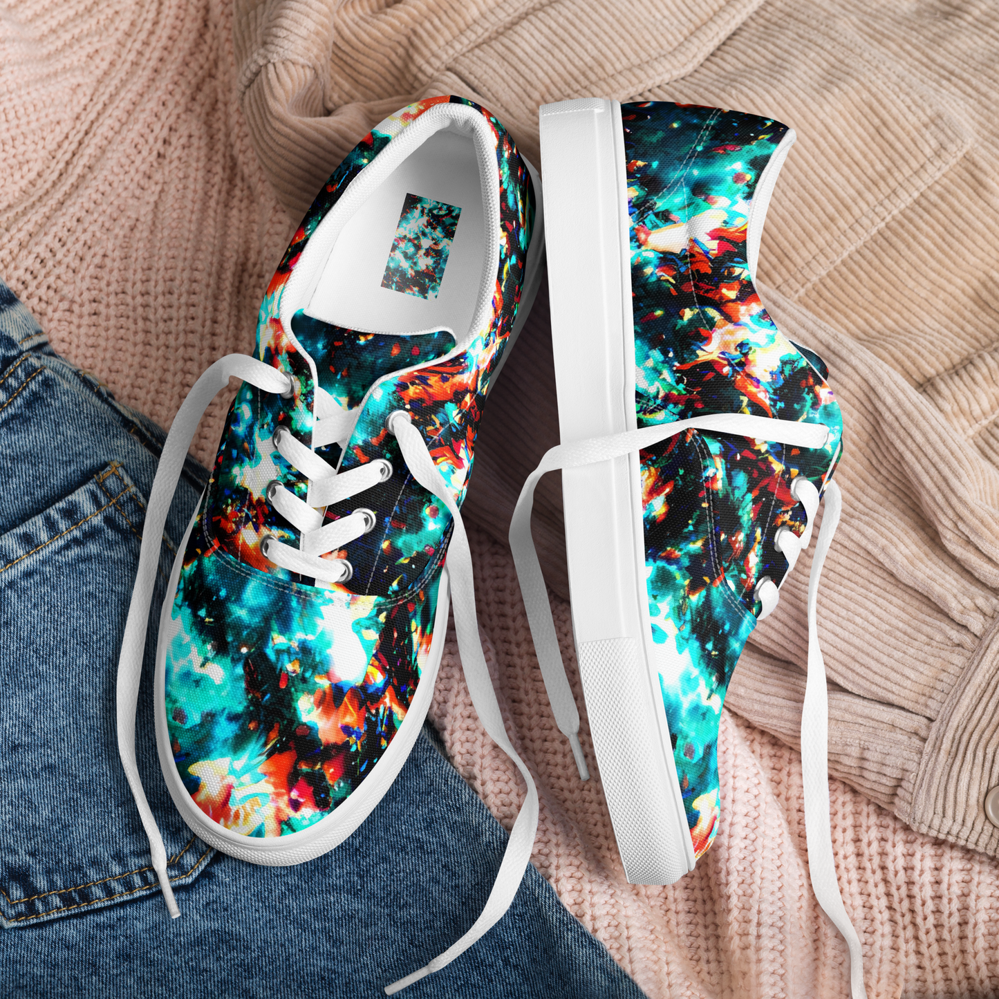 Women's Lace-Up Canvas Shoes - Whirlpool Dream