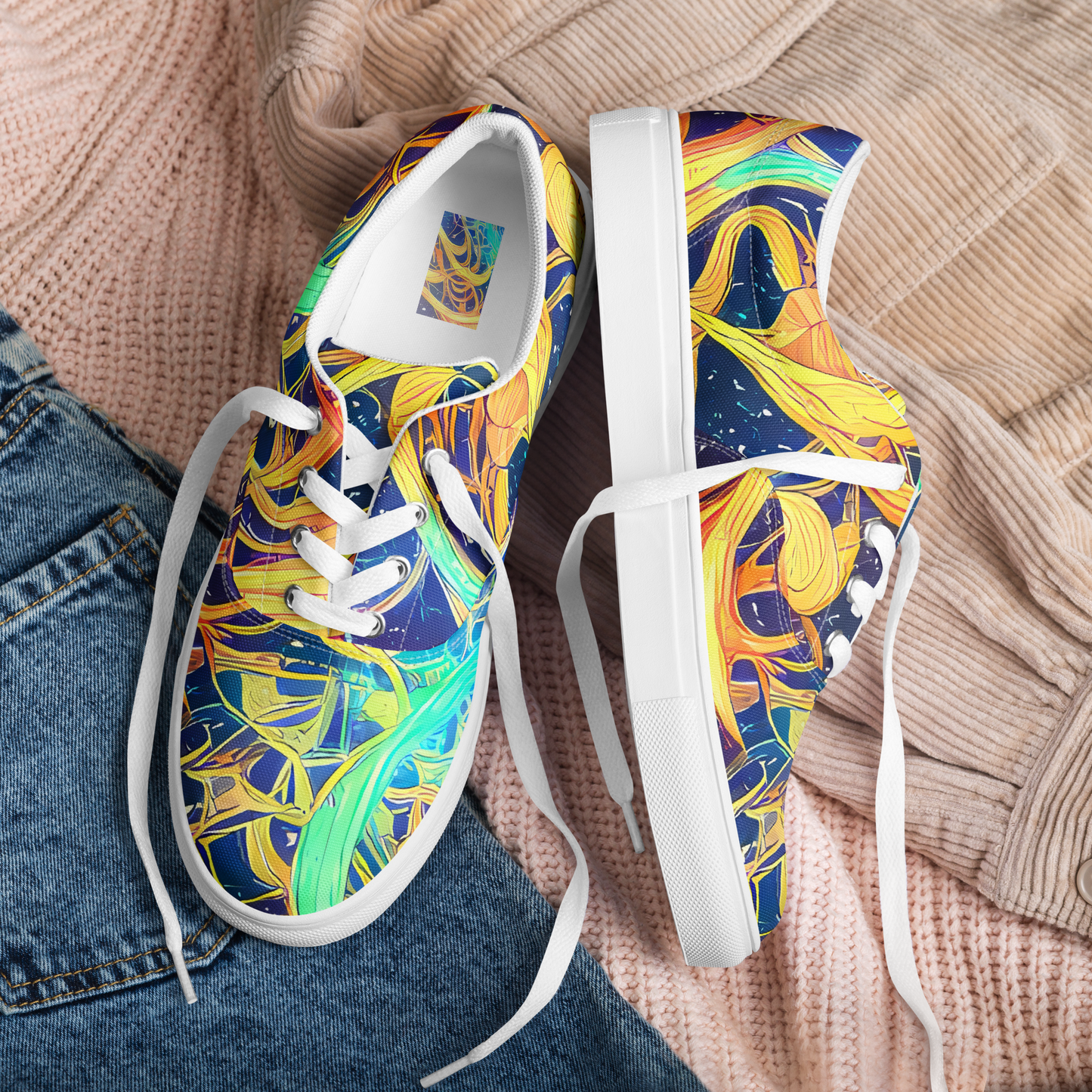 Women's Lace-Up Canvas Shoes - Granov Vortex