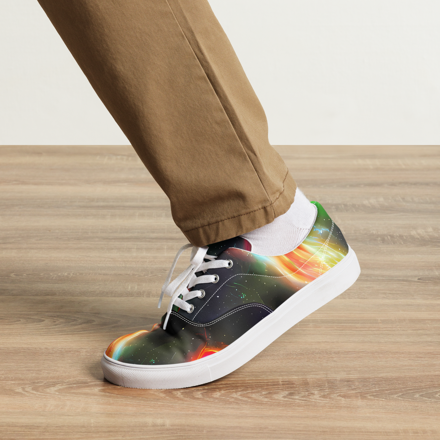 Men's Lace-Up Canvas Shoes - Sherwood Swirl