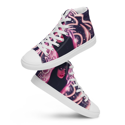 Women's High Top Canvas Shoes - Stardust Siren