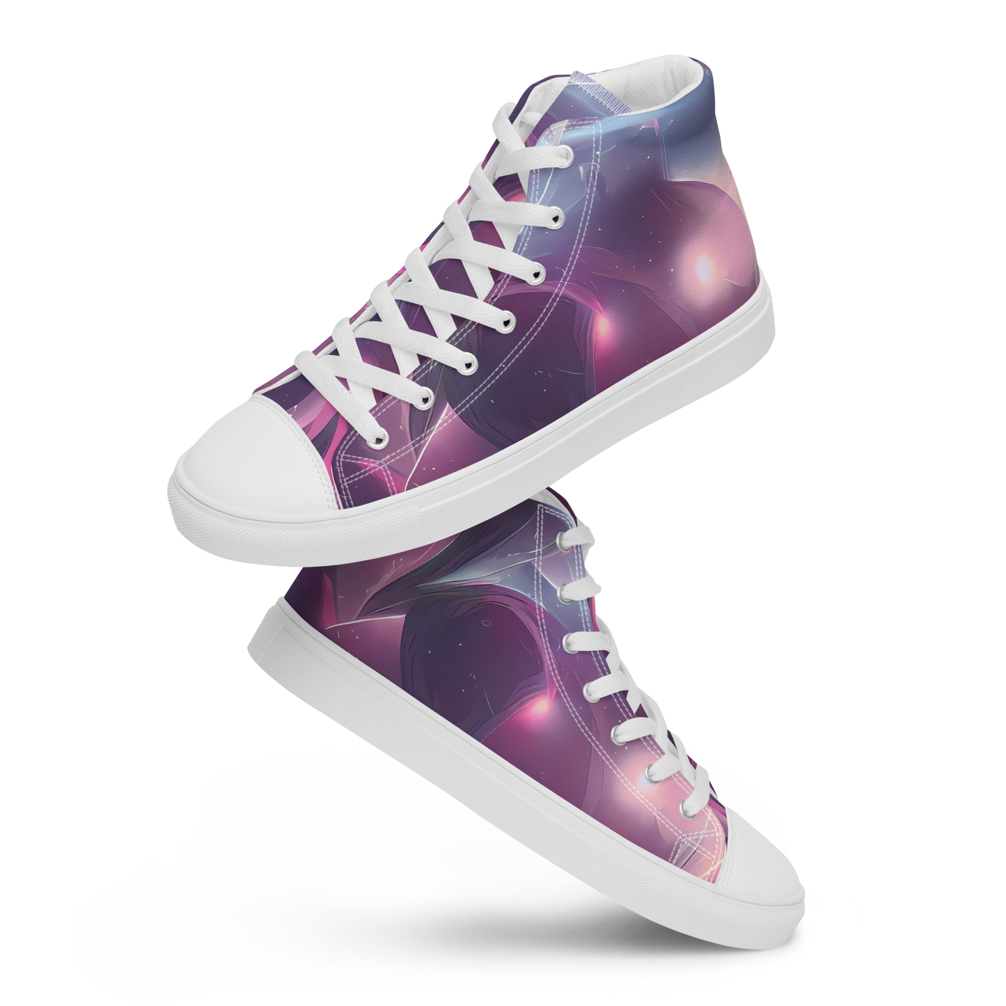 Men's High Top Canvas Shoes - Vertex Visions