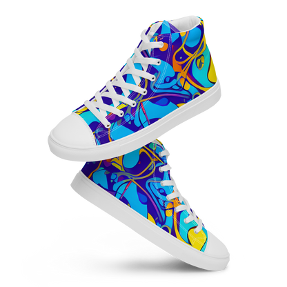Women's High Top Canvas Shoes - Spectral Tangle