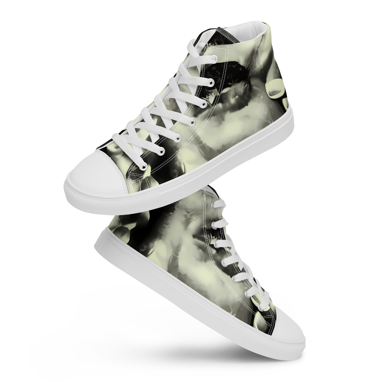 Women's High Top Canvas Shoes - Shadowed Mystique