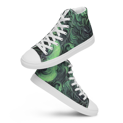 Women's High Top Canvas Shoes - Savrasov Swirls
