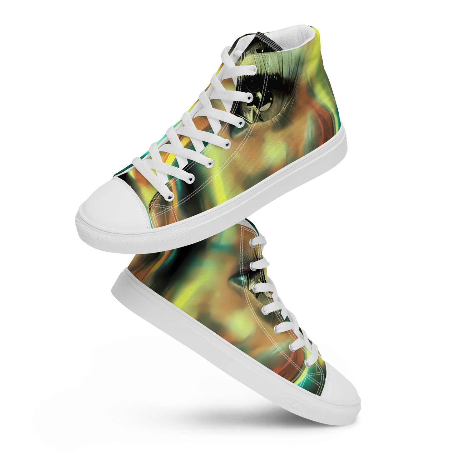 Women's High Top Canvas Shoes - Newtonian Visage