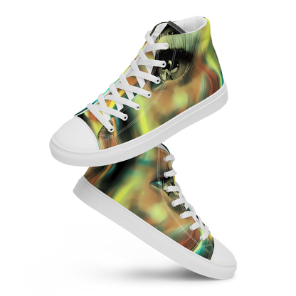 Women's High Top Canvas Shoes - Newtonian Visage