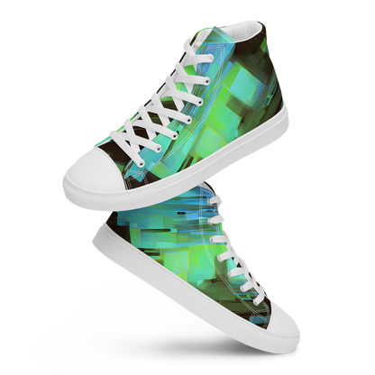 Women's High Top Canvas Shoes - Cyber Shard